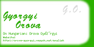 gyorgyi orova business card